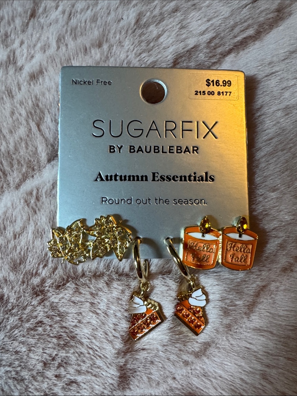 BaubleBar Autumn Essential Earrings Set in Gold